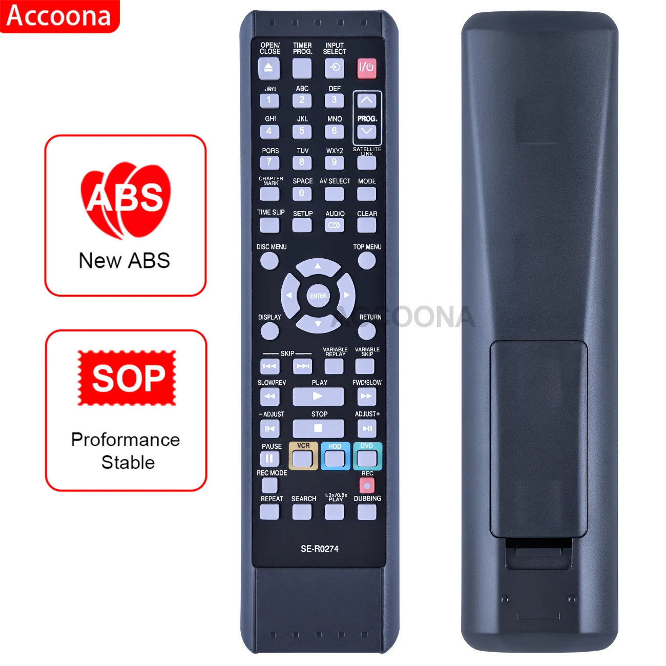 

Accoona New SE-R0274 Remote Control for Toshiba NB340UD D-VR17KB RD-XV47 DVD VIDEO CASSETTE RECORDER
