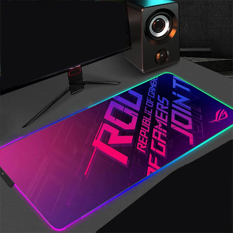 

XXL Gaming Mouse Pad ASUS RGB Backlight Mat 900x400 Gamer Computer Mousepad Non-Slip Rubber PC Desk Mats