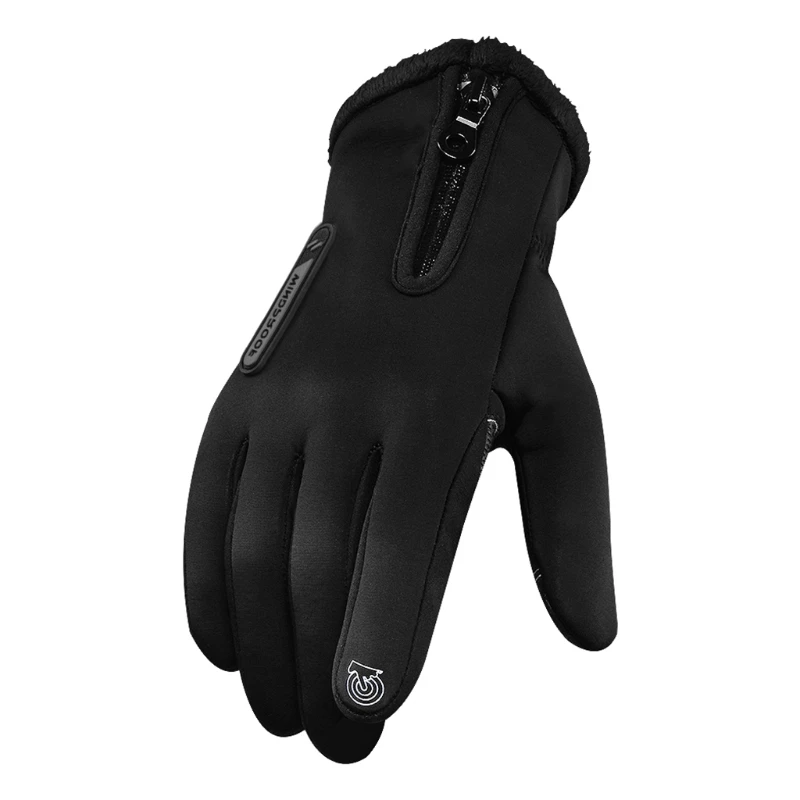 

Men Women Winter Warm Thermal Fleece Bike Cycling Gloves for Touch Screen Waterproof Windproof Full Finger Mitte