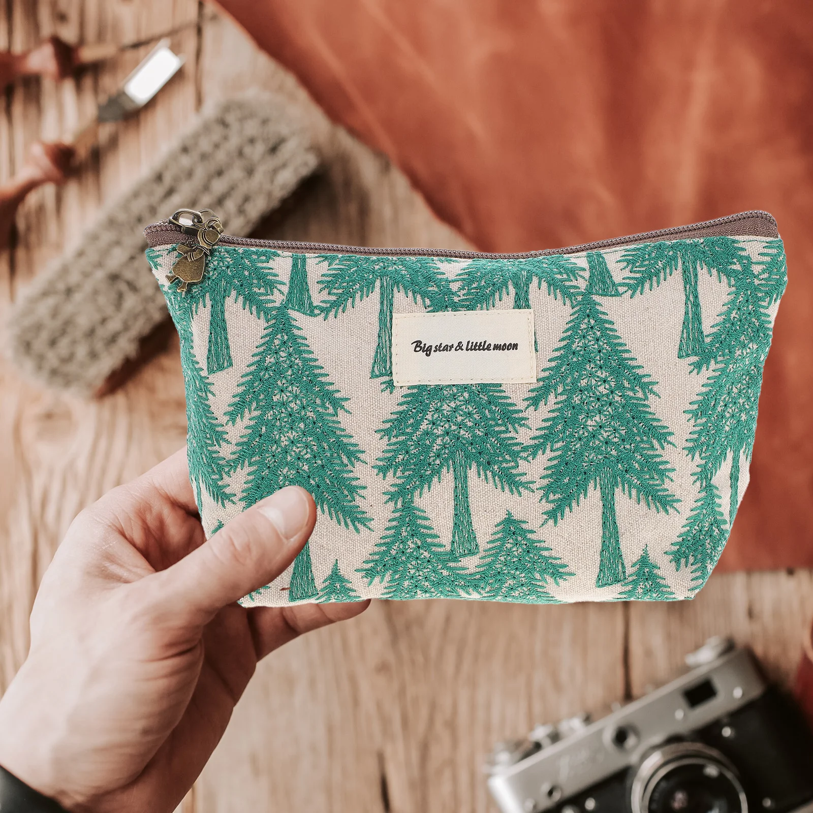 Сумка для хранения косметики набор макияжа девочек маленький кошелек с вышивкой