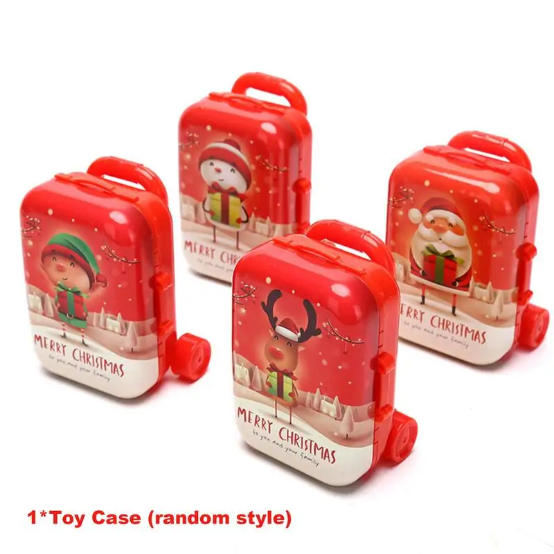 

Doll Travel Suitcase Mini Size Carry On Trolley Case Simulation Luggage Box Doll Accessories Christmas Candy Box Plastic