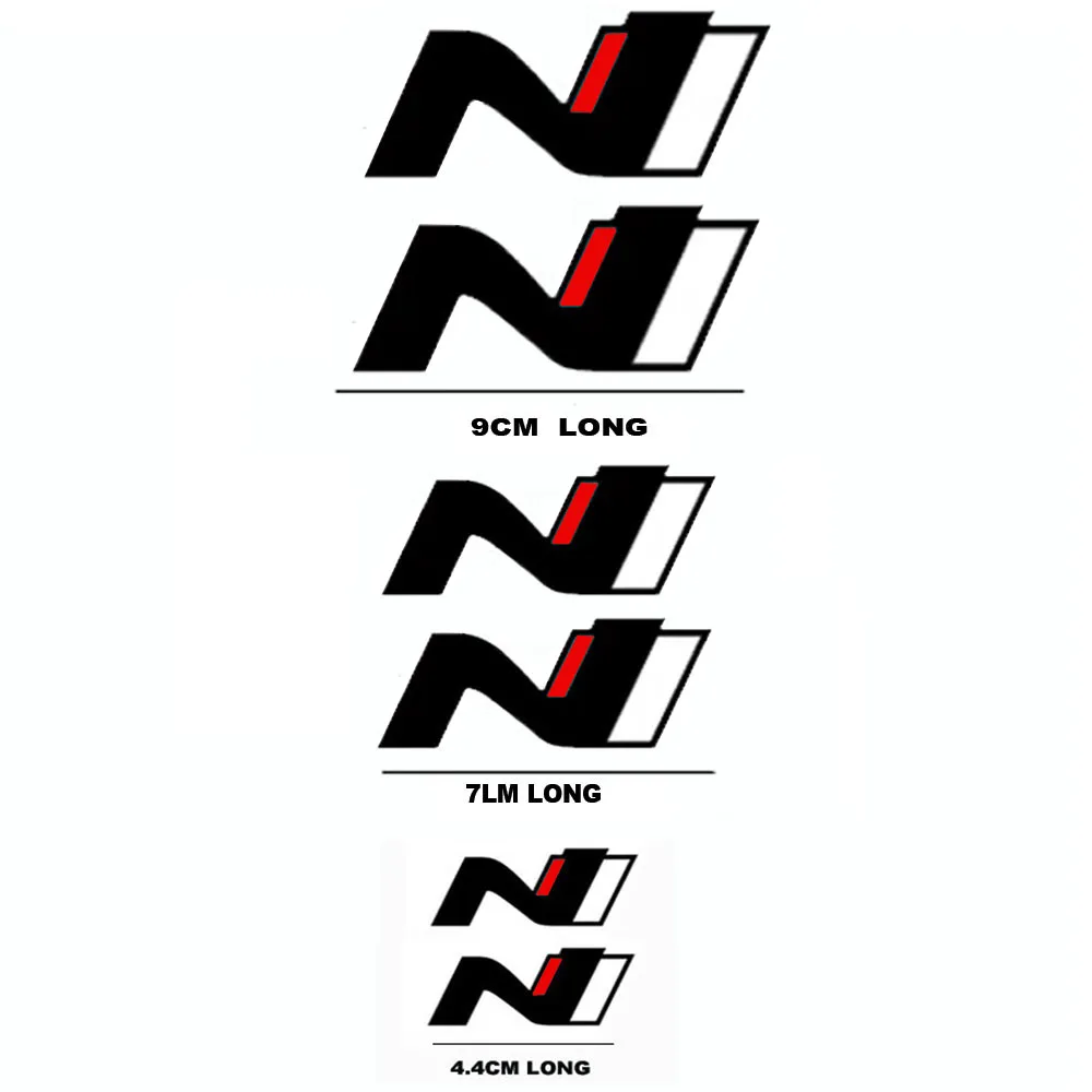 

Наклейка Nline на тормоз автомобиля, водонепроницаемая высокотемпературная наклейка для Hyundai i10, i20, i30, Tucson, Kona, Sonata, Veloster, Elantra, Rena GV70, 6 шт.