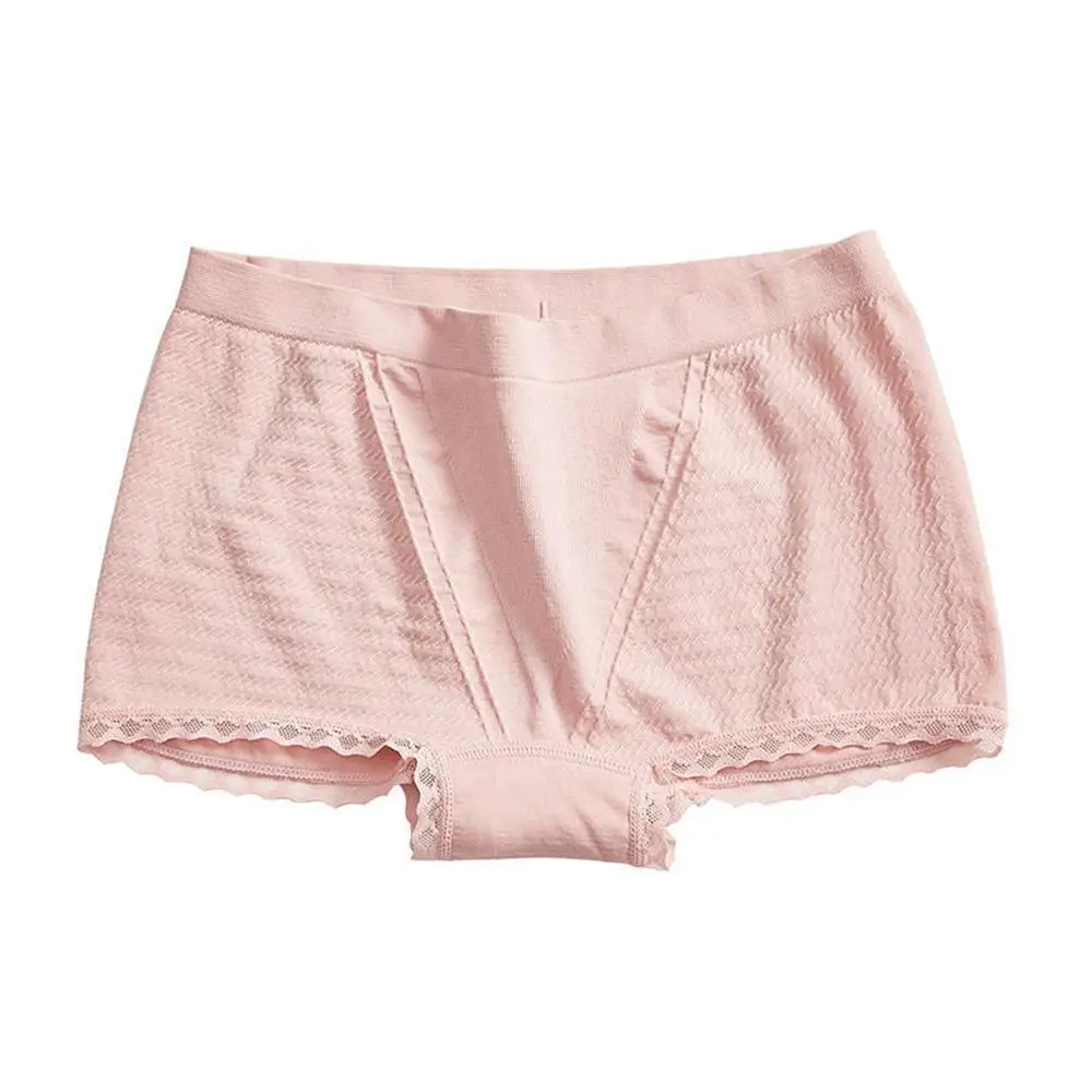 Трусы-боксеры женские х/б с кружевом дышащие