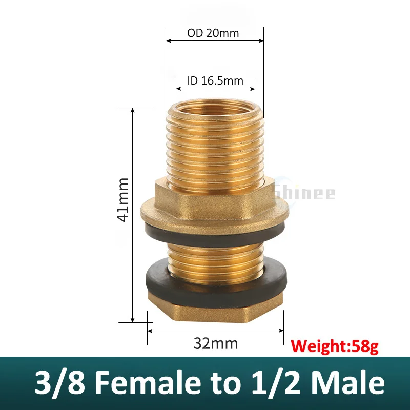 

Латунный соединитель для трубы 3/4"-1"