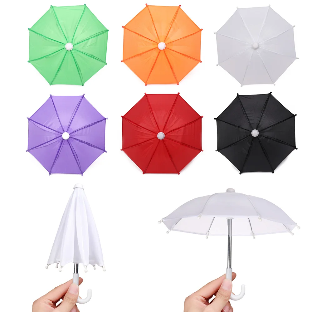 

1Pc New Style Mini umbrella Colorful Toy Umbrella Rain Gear Doll Embellishment Clothing Decoration Baby Toy Girl Gift 21.5cm