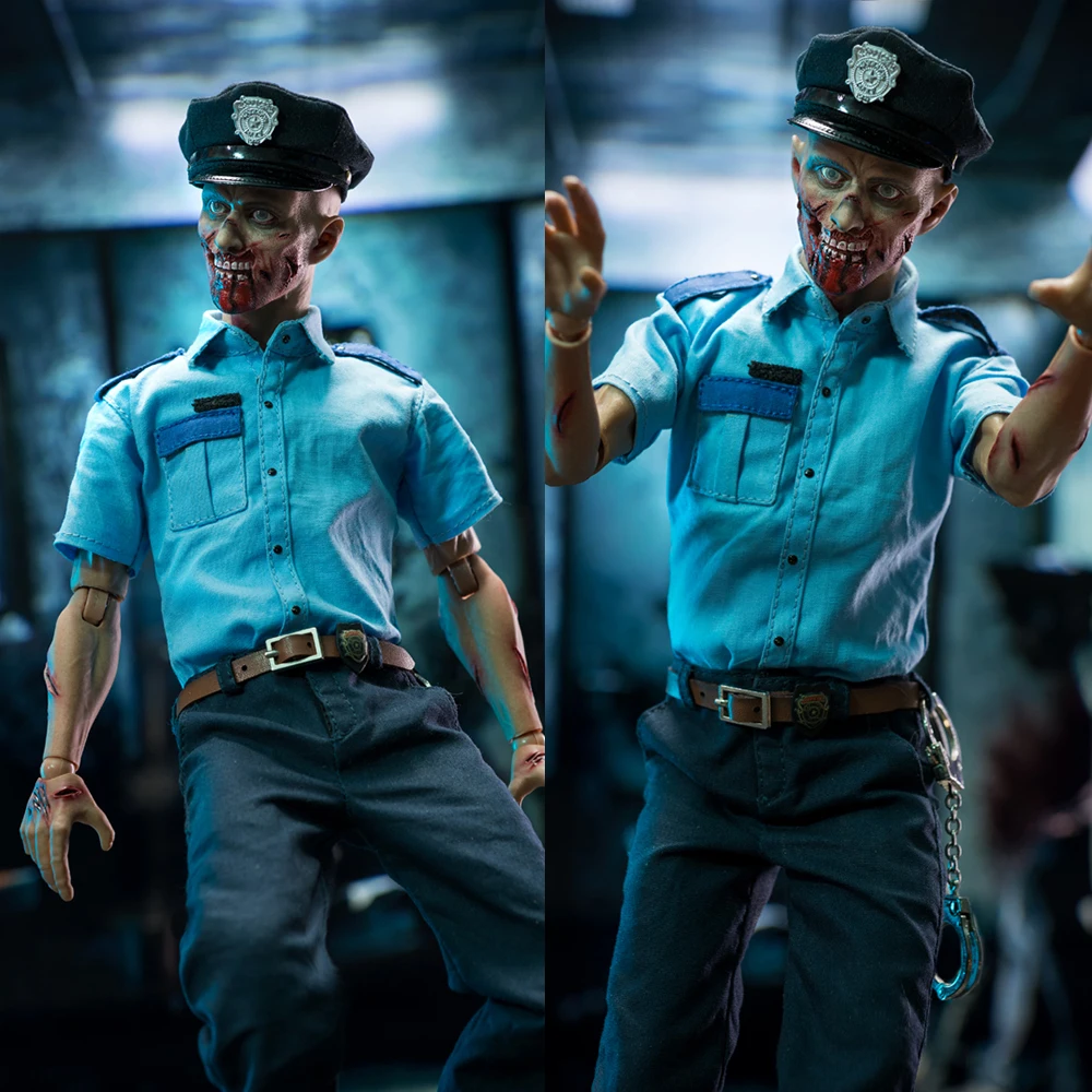 

7CC TOYS NO:07 1/6 Male Soldier Zombie Police Police Uniforms Facial Injury Full Set 12'' Action Figure Toys For Fans Collection