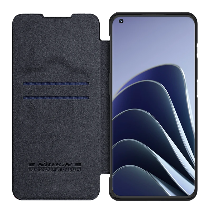 flip case for oneplus 10 pro nillkin qin leather flip cover card pocket book case for one plus 10 pro phone bags oneplus10 pro free global shipping