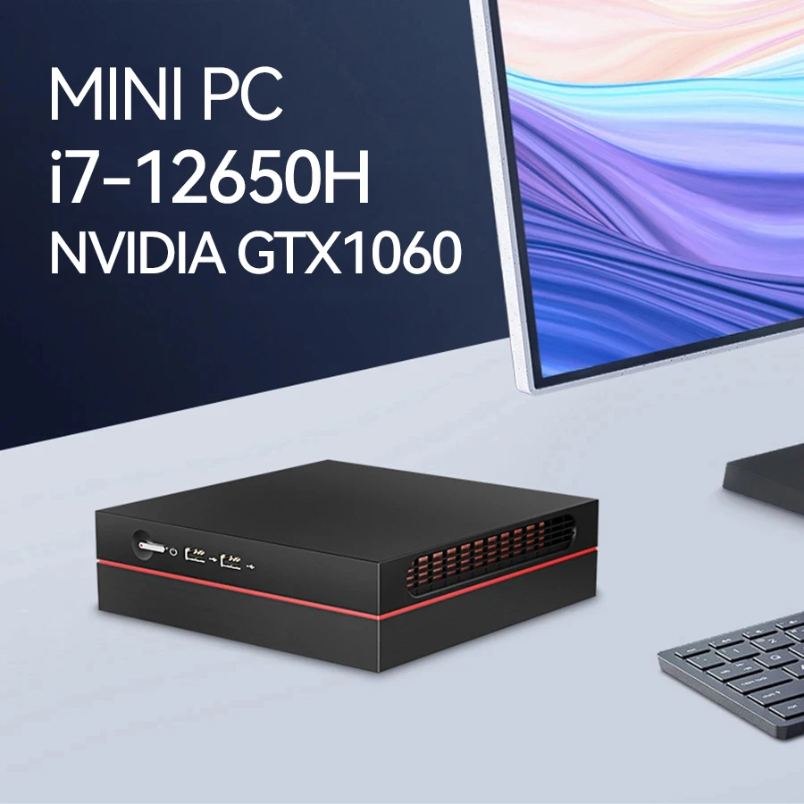 Мини-ПК Intel i7 12650H i9 12900H NVIDIA GTX1060 4 ГБ Графика DDR4 M.2 ...