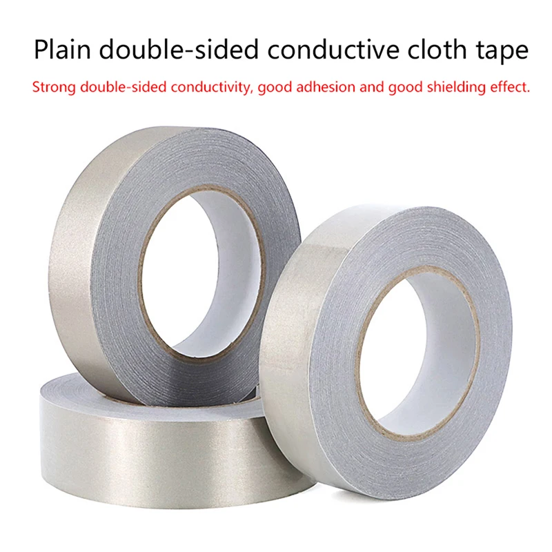 

1pc Conductive Fabric Cloth Tape 5mm~20mm Width 20 Meter Length Single-Sided Laptop Cellphone LCD EMI Shielding Adhesive Tape