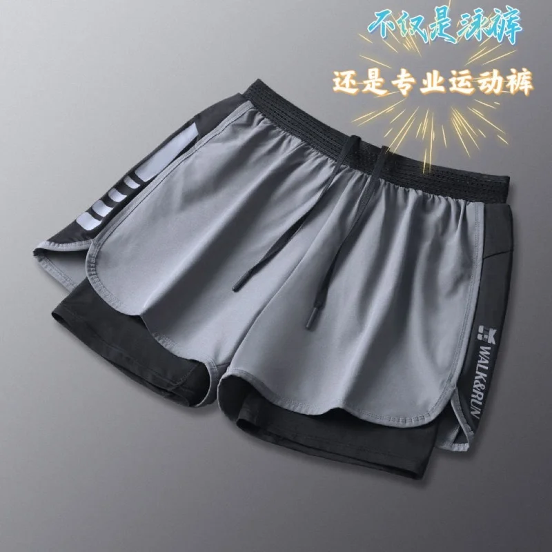 

Disney Swimming trunks men's anti embarrassment running sports loose quick drying swimming hot spring 5-point pants men's shorts