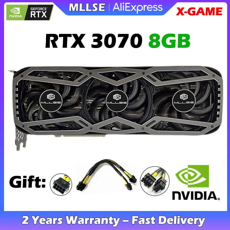 Oryginalna karta graficzna MLLSE GeForce RTX 3070 do gier 8GB 256-bitowa karta graficzna GDDR6 PCI Express 4.0x16 RTX 3070 8GB potrójne wentylatory 1 Oryginalna karta graficzna MLLSE GeForce RTX 3070 do gier 8GB 256-bitowa karta graficzna GDDR6 PCI Express 4.0x16 RTX 3070 8GB potrójne wentylatory 1
