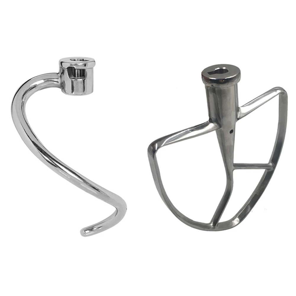 

Сменный Миксер с подъемной чашей, сменный Миксер Для 7Qt плоских банок с изогнутым краем, KSM7586P 7990 8990, крючок для теста с спиральным покрытием