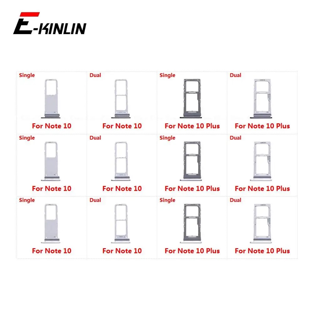 Держатель гнезда для Sim-карты Micro SD считыватель лотков Samsung Galaxy Note 10 Plus 5G N970 N975 N976