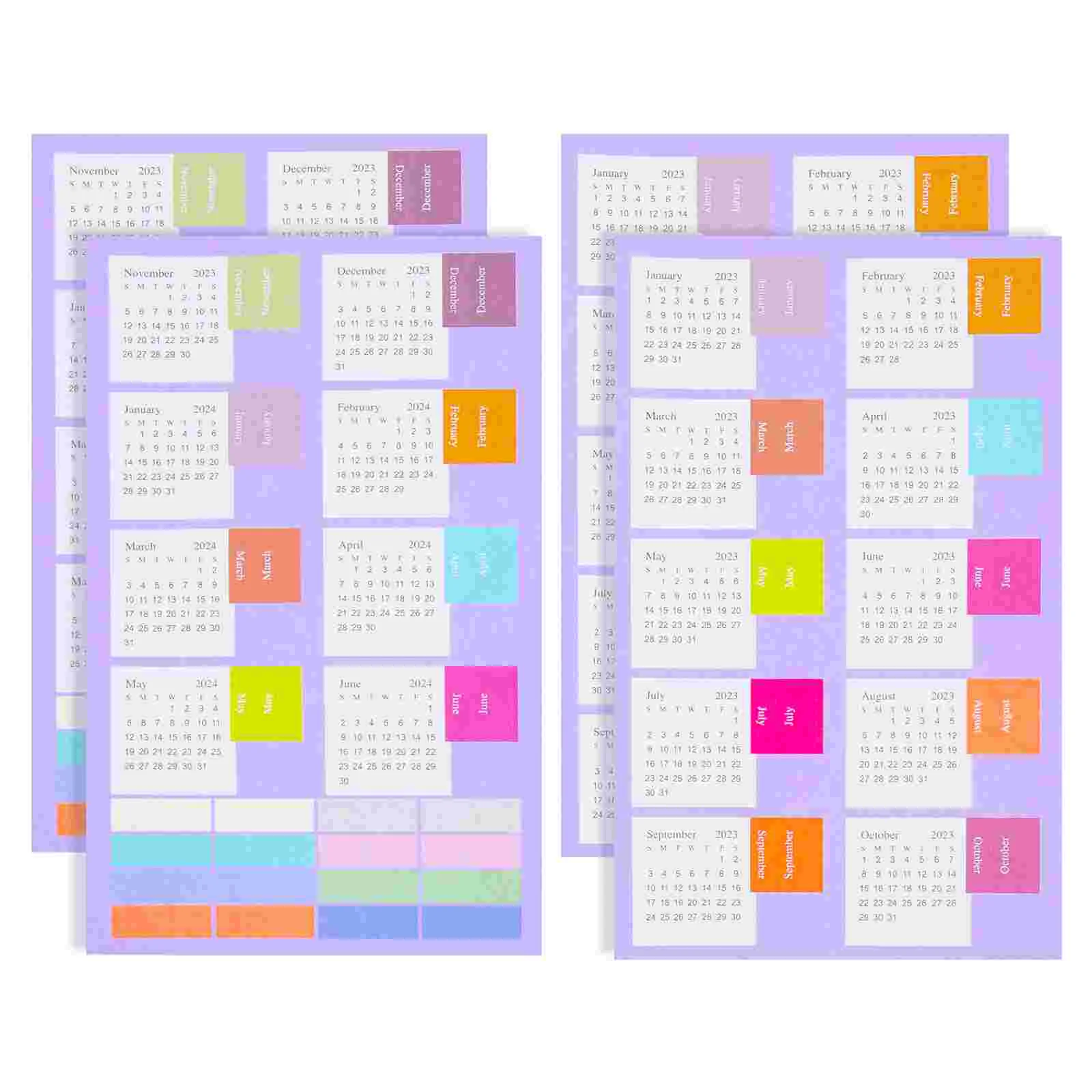 

Stickers Calendar Tabs Sticker Month Planner Notebook Monthly Adhesive Notepad Date Accessories Labels Daily Plan 2024 Label