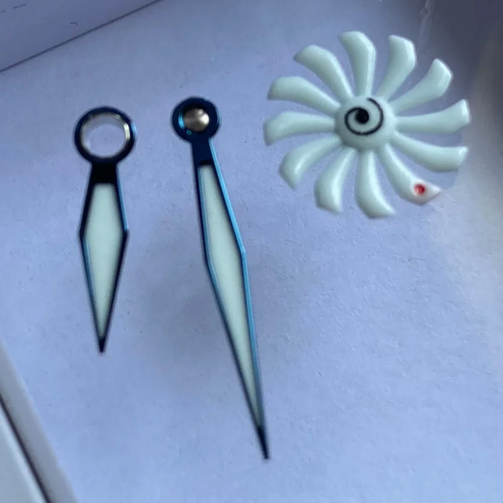 Watch Parts Blue/Black/Golden Luminous Watch Hands Suitable For ETA 6497/6498 Hand Winding Movement