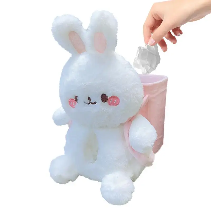 Автомобильный мусорный бак держатель для салфеток автомобильный милый плюшевый