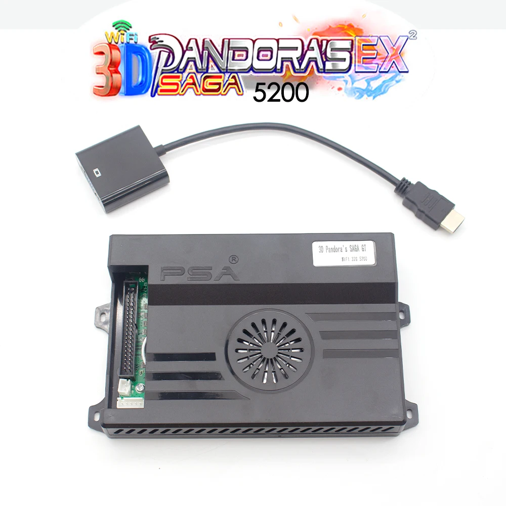 Pandora Box 3d Saga 10000 in 1 Game Built-in 128g wifi Save Function Multiplayer Joysticks Arcade Game Console PCB Video