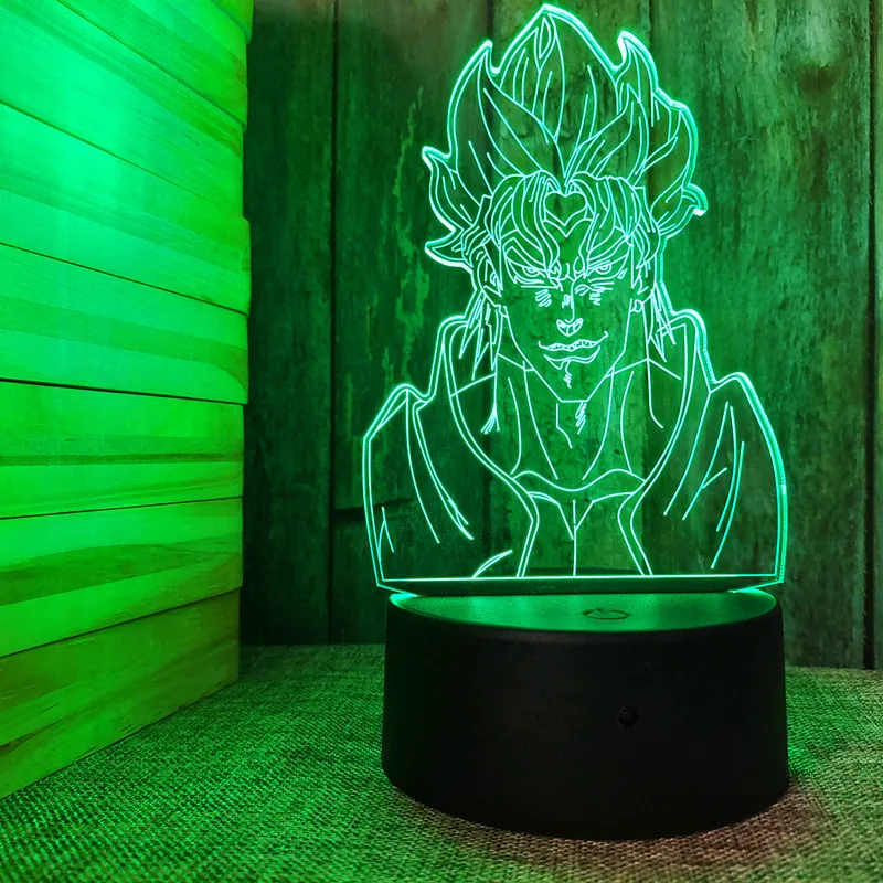 3d Led light Jojo Bizarre Adventure For Bedroom Night Lights Anime Figure Avatar Room Decor Luces Cute Gift