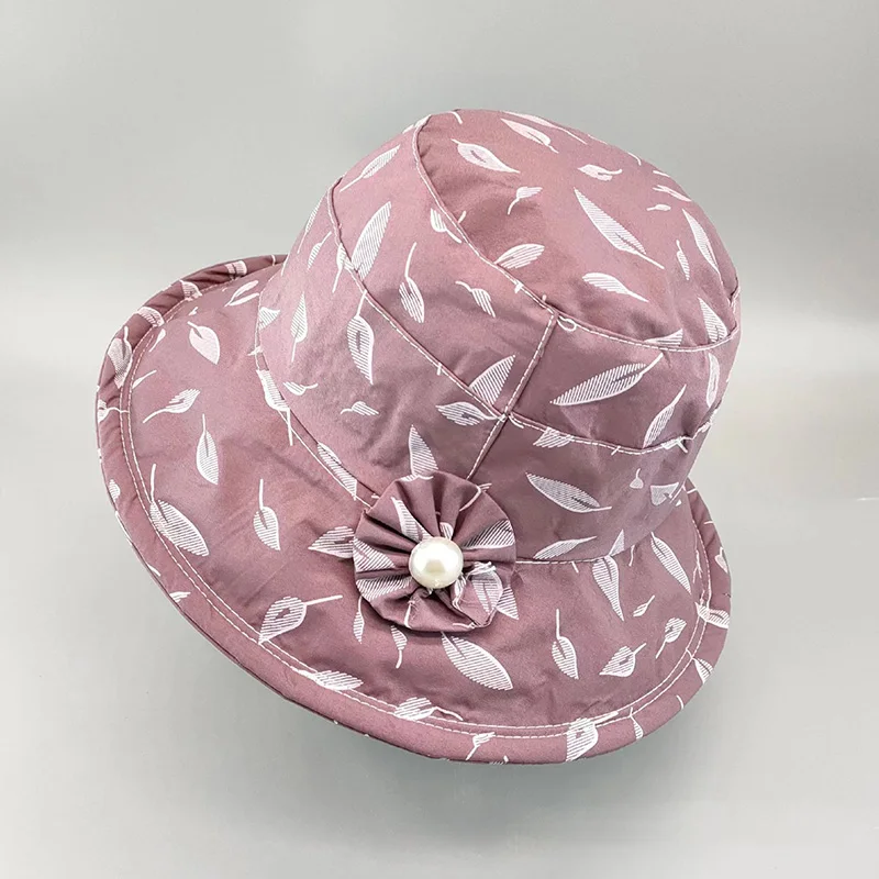 

Панама женская складная с рисунком, шляпа с козырьком для отдыха на открытом воздухе, дышащая, для защиты от солнца, весна-лето