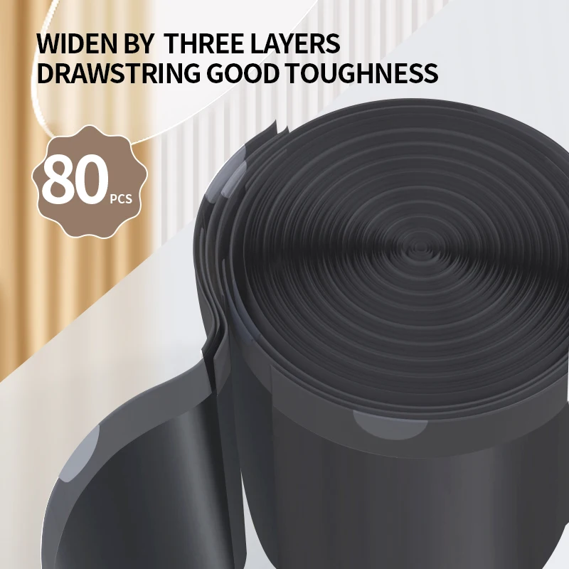 Одноразовые пакеты для мусора на шнурке