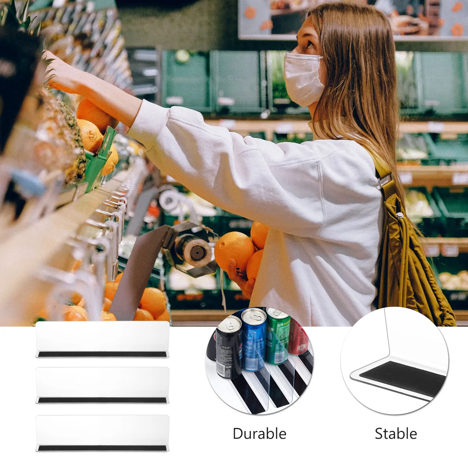 

Shelf Dividers Divider Closetshelves Acrylicclear Classification Goods Commodity Organizer Supermarket Board Organization Side