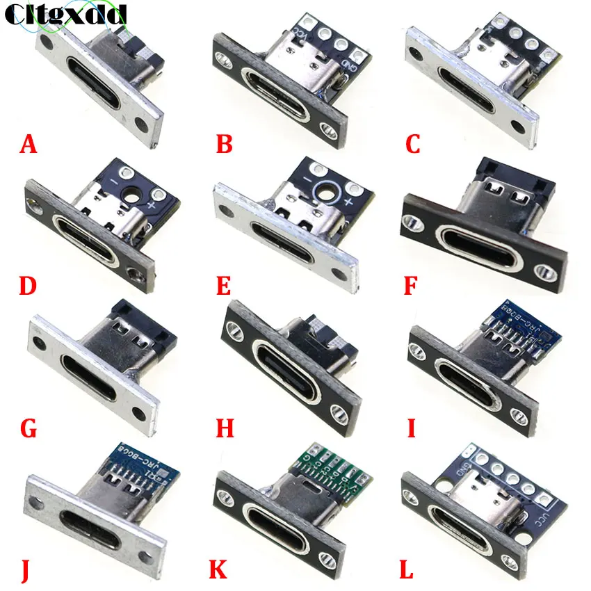 

1pcs USB 3.1 Type C Female Double-sided Positive Negative Plug-in Test Board With PCB Board Type-c Connector Data Charging Port