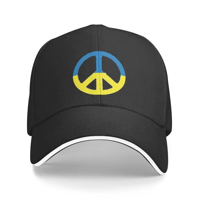 

New Fashion Ukraine Peace Symbol Baseball Cap Unisex Adult Ukrainian Flag Adjustable Dad Hat Women Men Outdoor