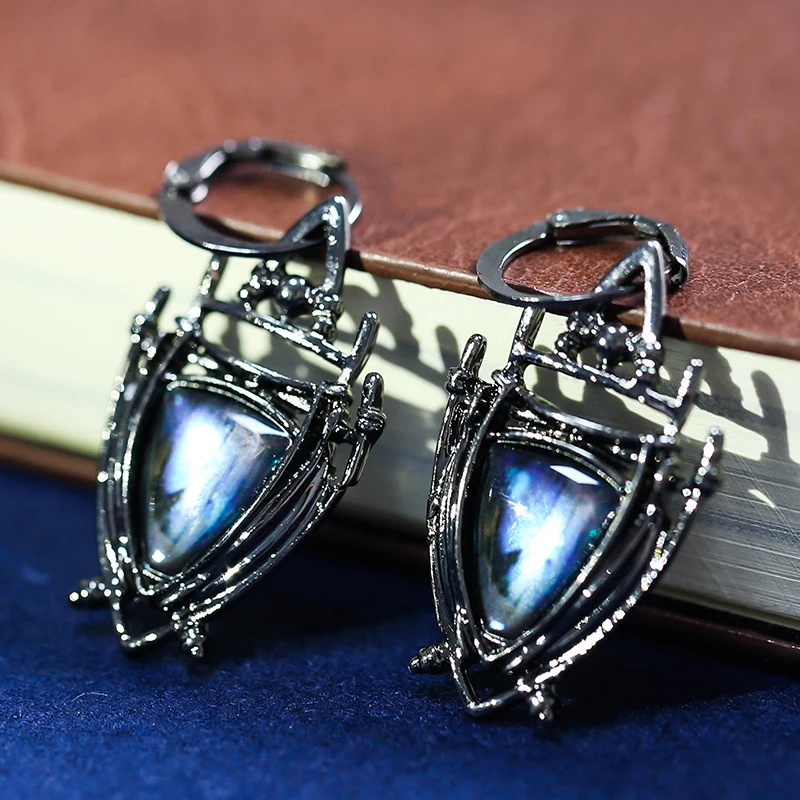 

Indian Tribal Personality Dangle Drop Earrings Resin Stone Boho Ethnic Vintage Hanging 2020 for Women O5D3