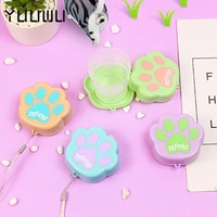 1pcs mini cat paw folding cup with cover telescopic portable cute cat paw outdoor coffee cups children travel drink water copa