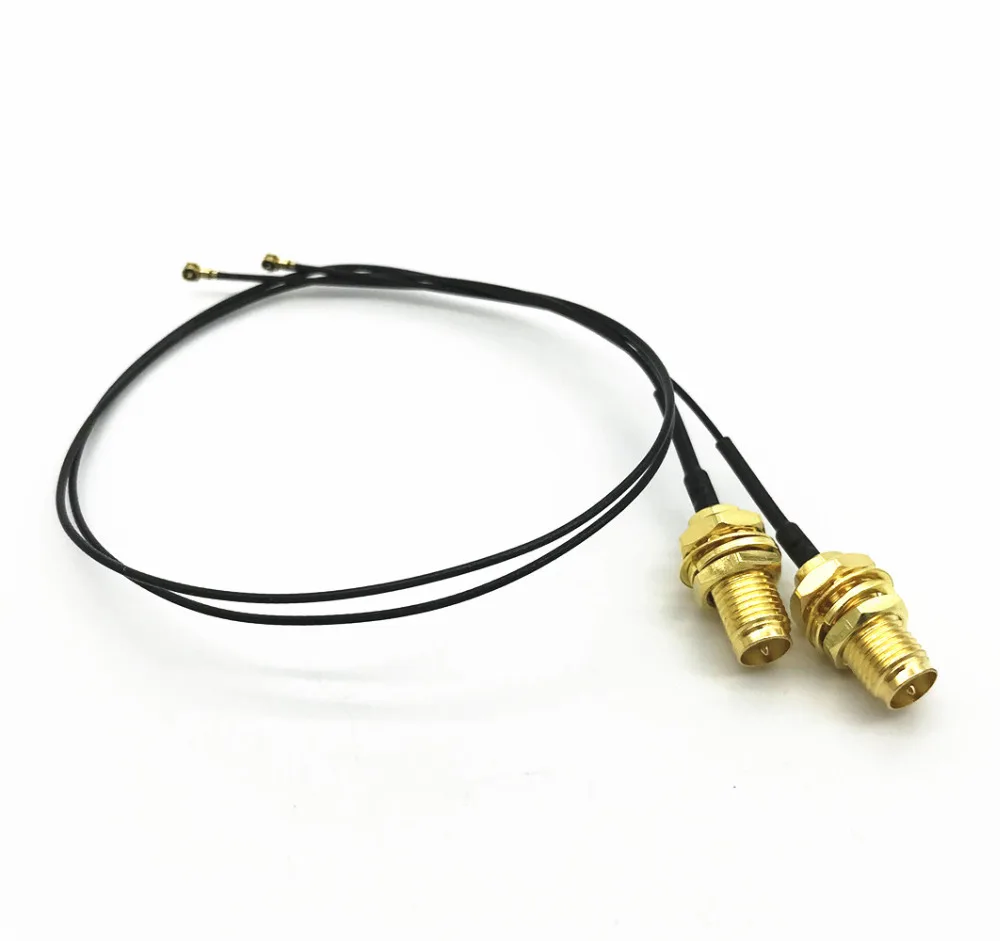 

2pcs 30cm IPEX 4 MHF4 to RP-SMA 0.81mm RF Pigtail Cable Antenna For M.2 WiFi Card Intel AX210 AX200 9260NGW 8260NGW 8265NGW