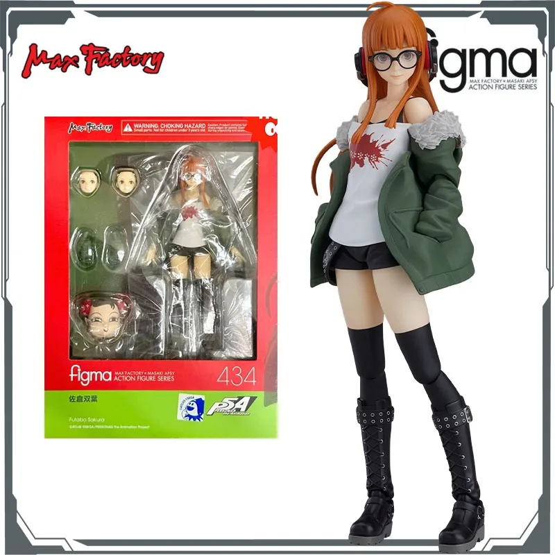 Фото Max Factory Figma # 434 Фигурка Futaba Sakura-140мм, подвижная кукла из ПВХ/АБС-пластика, в стиле Persona5, для любителей аниме, для всех возрастов №1
