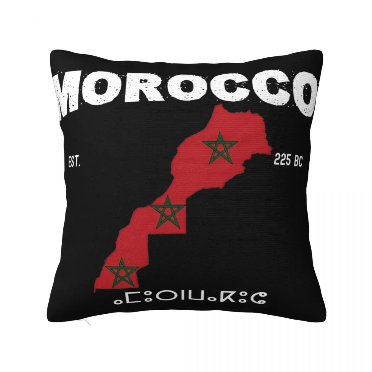 Наволочки для спальни разных размеров с изображением карты Марокко