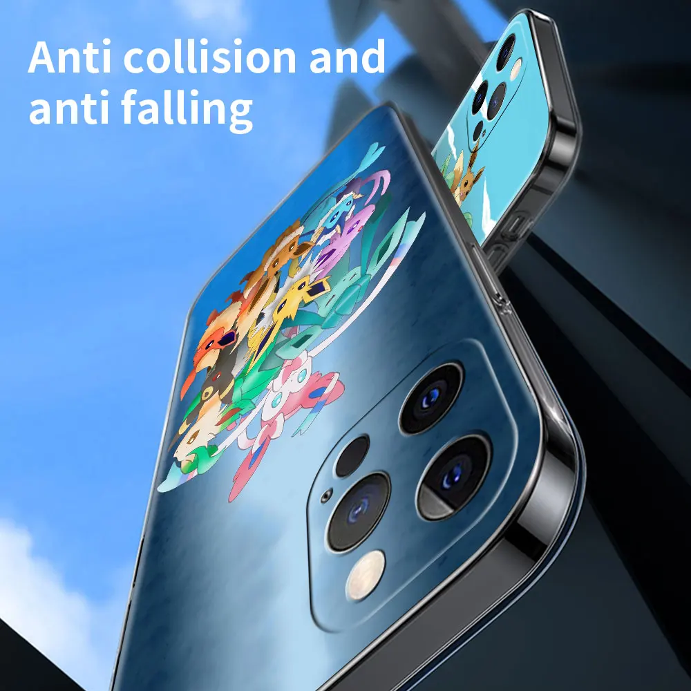 Прозрачный чехол для Apple iPhone 13 11 Pro Max 12 Mini мягкий телефона XR SE 2020 7 8 Plus X XS 6 6S с аниме
