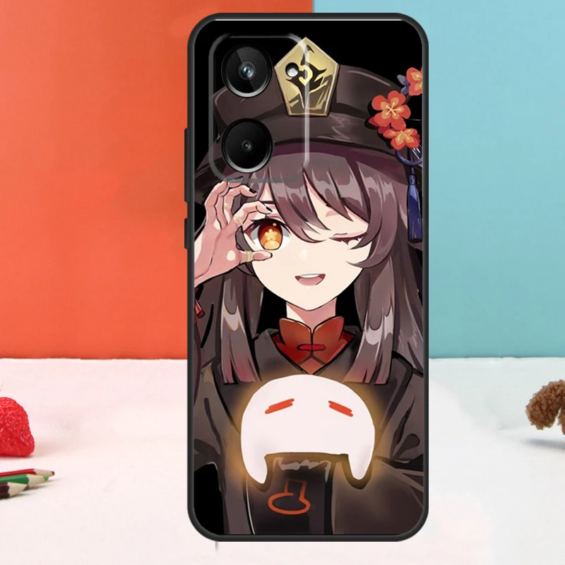 Genshin Impact Hutao для Realme 11 12 Pro Plus 9 10 GT5 GT3 GT Neo5 C35 C31 C30 C33 C51 C53 C55 C21Y C25s чехол