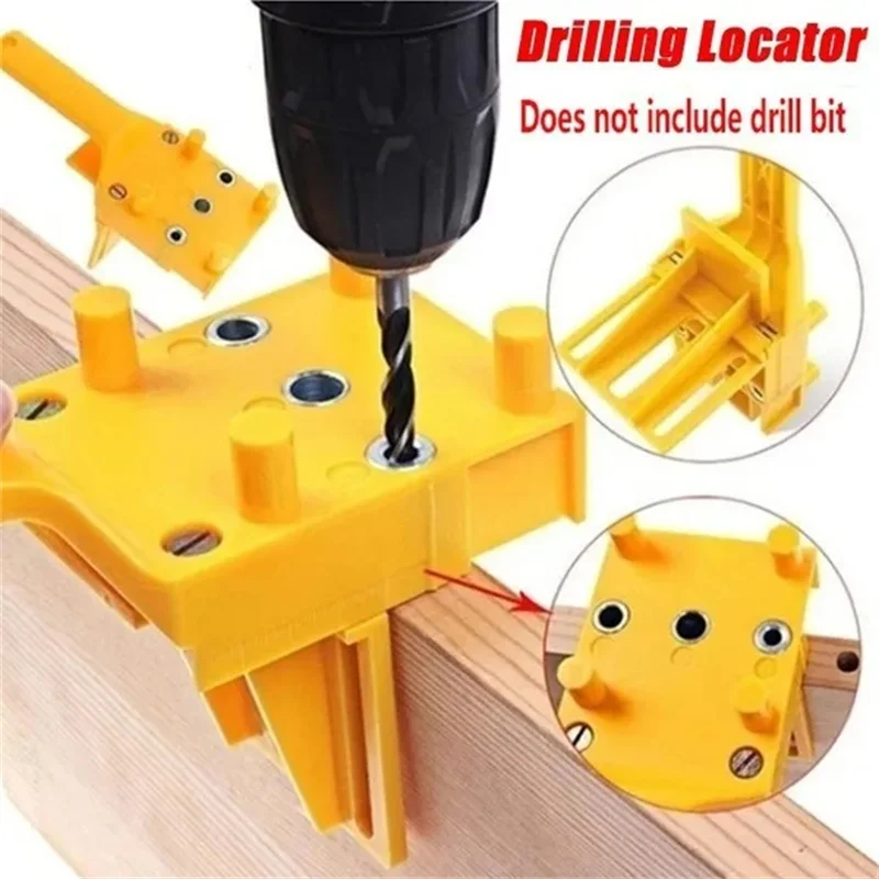 

New Handheld Drill Guide Hole Saw Tools Woodworking Dowelling Jig Drill Bits Drilling Punch Locator Woodworking Tools Hand Tools