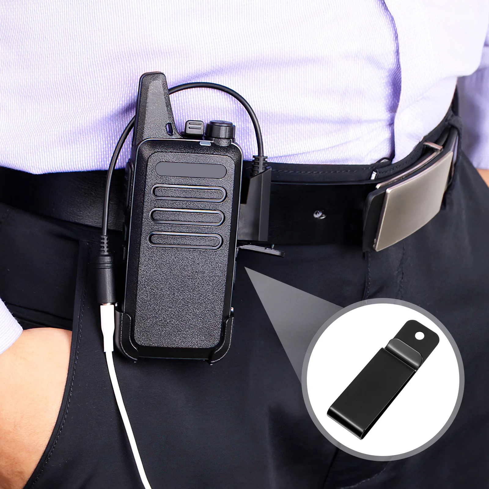 10 Pcs Key Holder Metal Belt Clip Hook Clasp Pocket Pouch Tuckable Black Accessory for Wallets Work