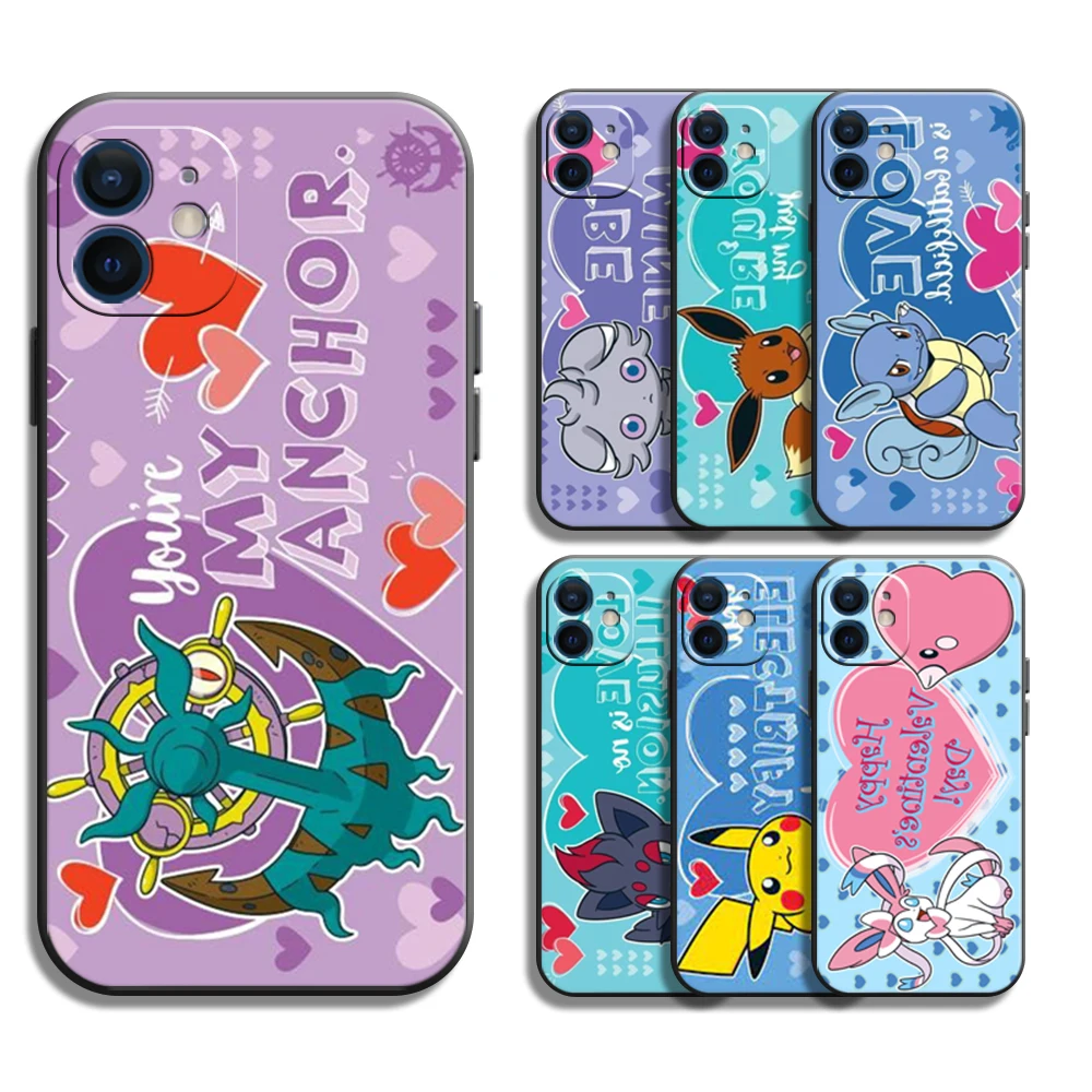 

Pokemon Pikachu Hot Cute Phone Case For IPhone 11 12 Pro MAX 8 Plus XS XR XS Max 13 Pro 7 8 6S Cute Cartoon Silicone Case Gift