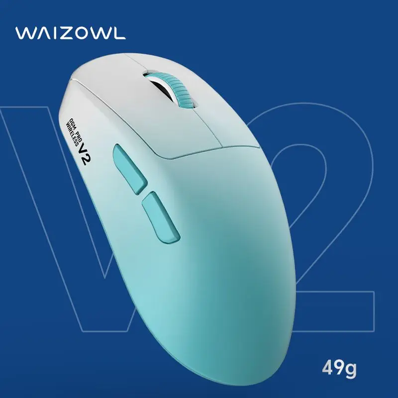 Игровая мышь Waizowl Ogm Pro V2 с тремя режимами Zeus 8k оптический приемник Micro Motion 3950