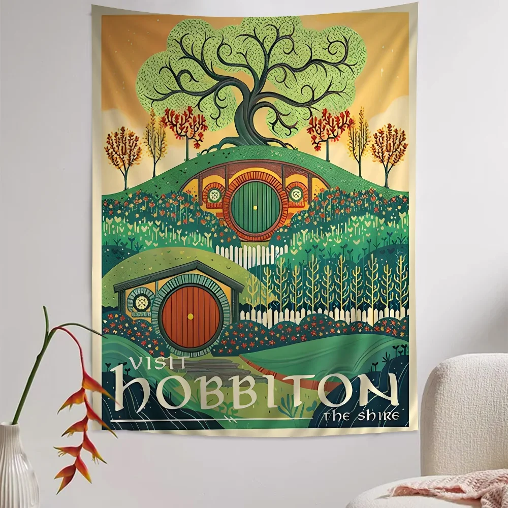 Винтажный Фильм Замок Мордора Лорд Волшебное Кольцо Художественный Постер