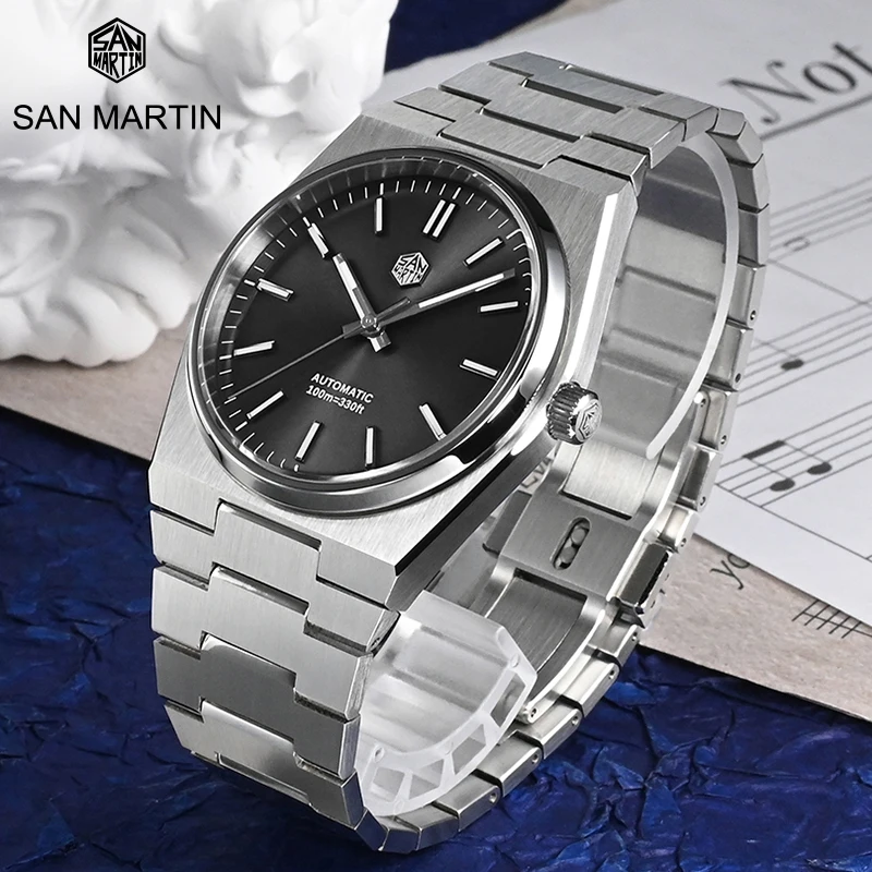 

Часы San Martin мужские с сапфировым стеклом, 10 бар, 40 мм