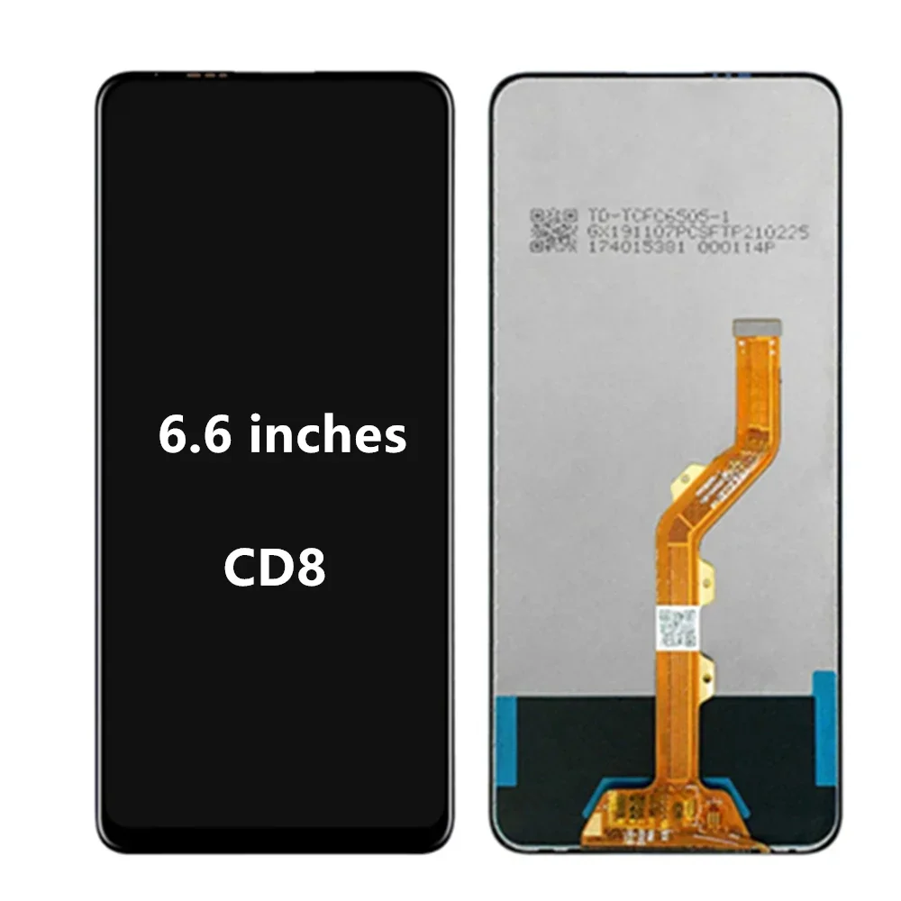 6 дюймов для Tecno Camon 15 Pro CD8 L профессор LCD Penuh Rakitan Sentuh Lengkap дигитайзер Pengganti 15Pro