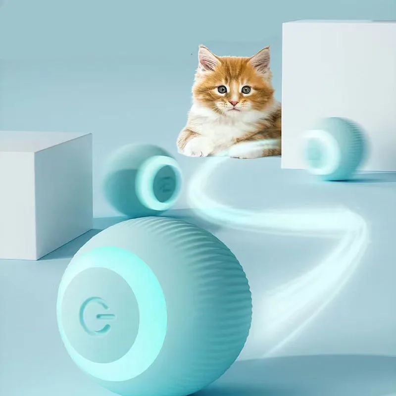 

Automatic Smart Cat Toy Rolling Ball Interactive Ball Cat Toy Pet Playing Ball Pet Creak Supplies Products Cat Toy Ball for Pets