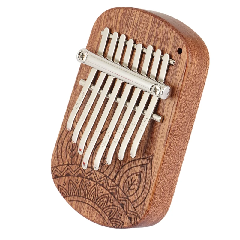 

Thumb Piano 8-Tone Mini Kalimba Finger Piano Portable Music Instrument Sapele Thumb Kalimba Piano