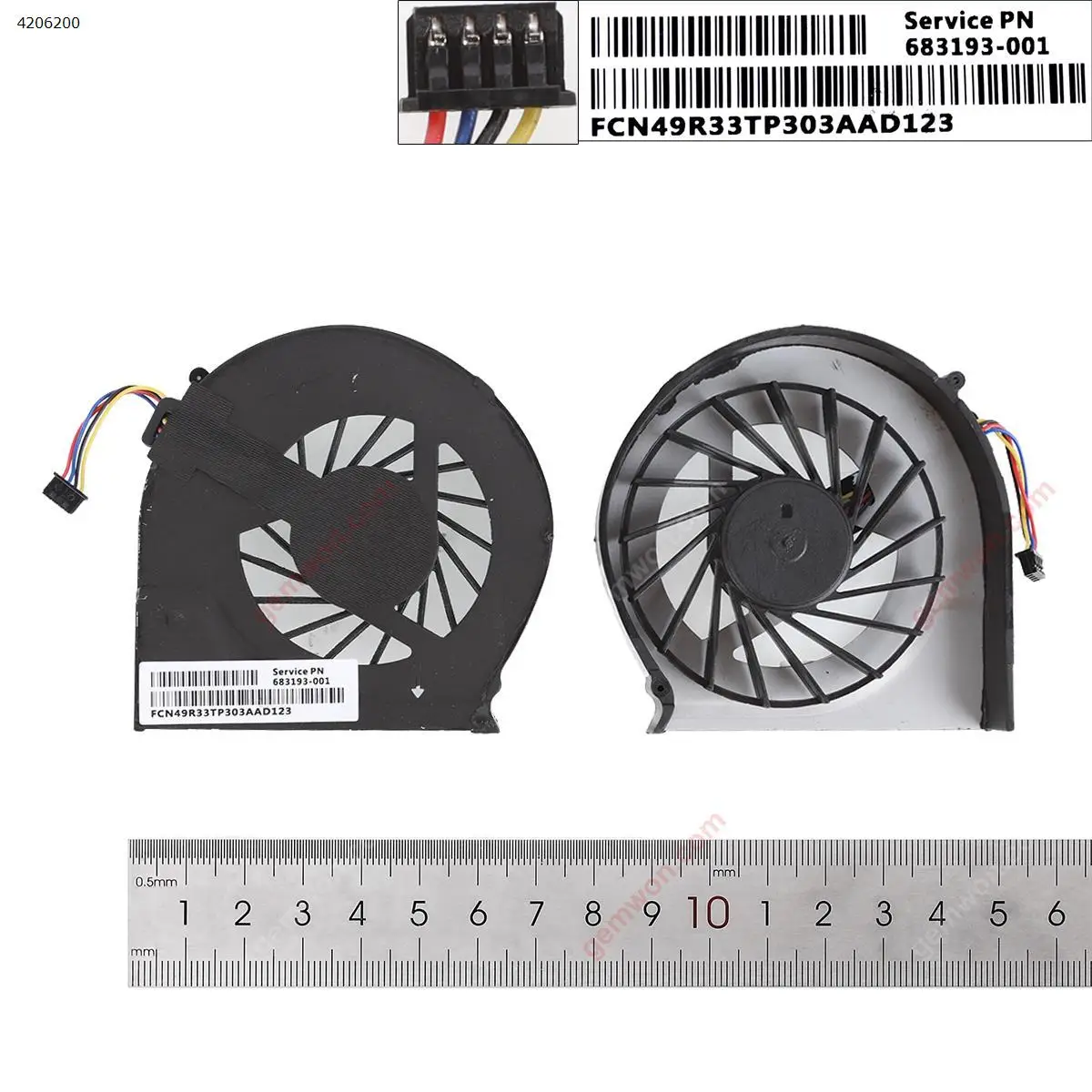 Вентилятор охлаждения ноутбука HP G4-2000 G6-2000 G7-2000