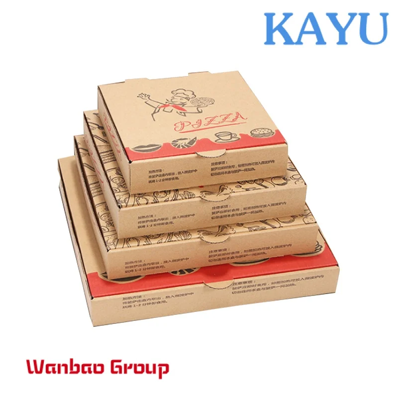 Wholesale cheap making round custom printed logo 12 14 inch 35cm pizza packing carton paper box