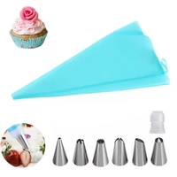 piping bags cake decorating supplies for baking pastry accessories reusable silicone cupcake candy confectionery kitchen tools
