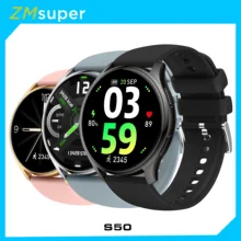 ZMsuper S50 Smart Watch BT Calling Heart Rate Sleep Monitor Sports Fitness Tracker 24H Health Monitor Smartwatch 