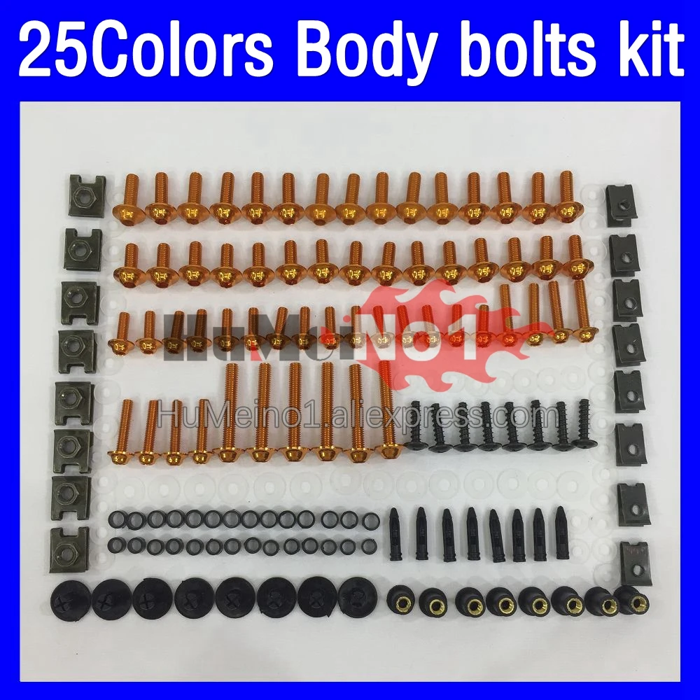 

268ps Fairing bolts full screw kit For SUZUKI GSXR 1000 1000CC GSXR1000 K9 2009 2010 2011 2012 13 14 15 16 Body bolt screws Nuts