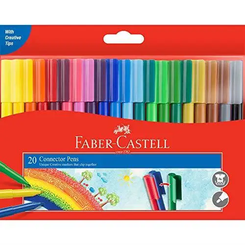 

Brand: Faber-Castell Fun Markers, 20 Color Category: Felt-Tip Pens