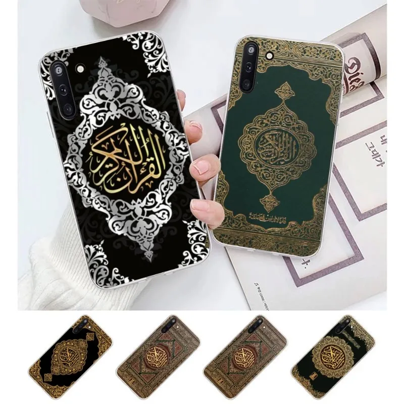 Чехол-книжка Lslamic для телефона Samsung Galaxy S10 S21 S22 Plus Ultra A91 A51 A21S A12, прозрачный чехол для телефона